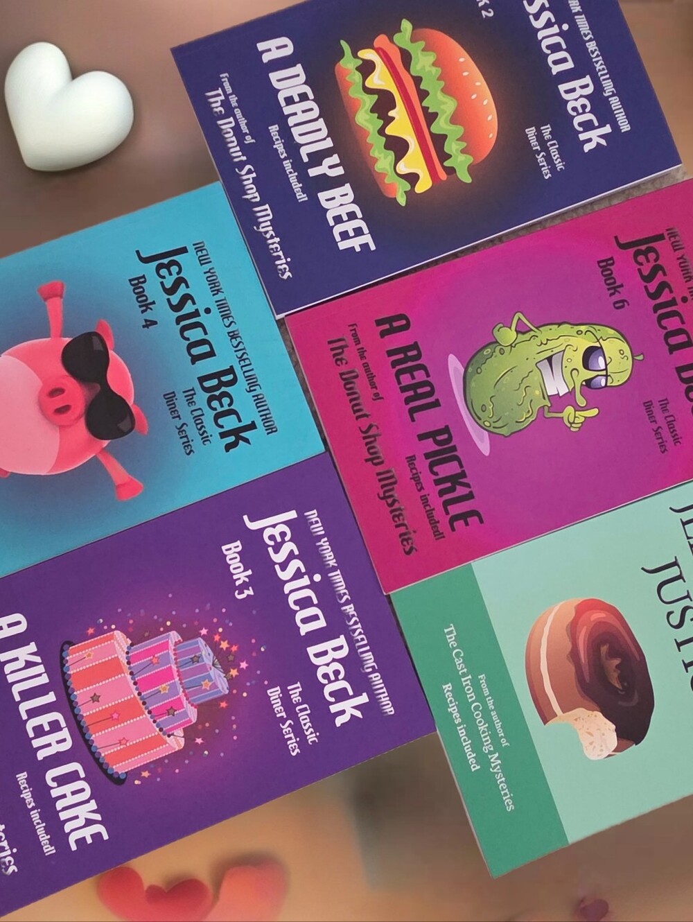 Jessica Beck lot of 5 books mysteries bestseller with recipes